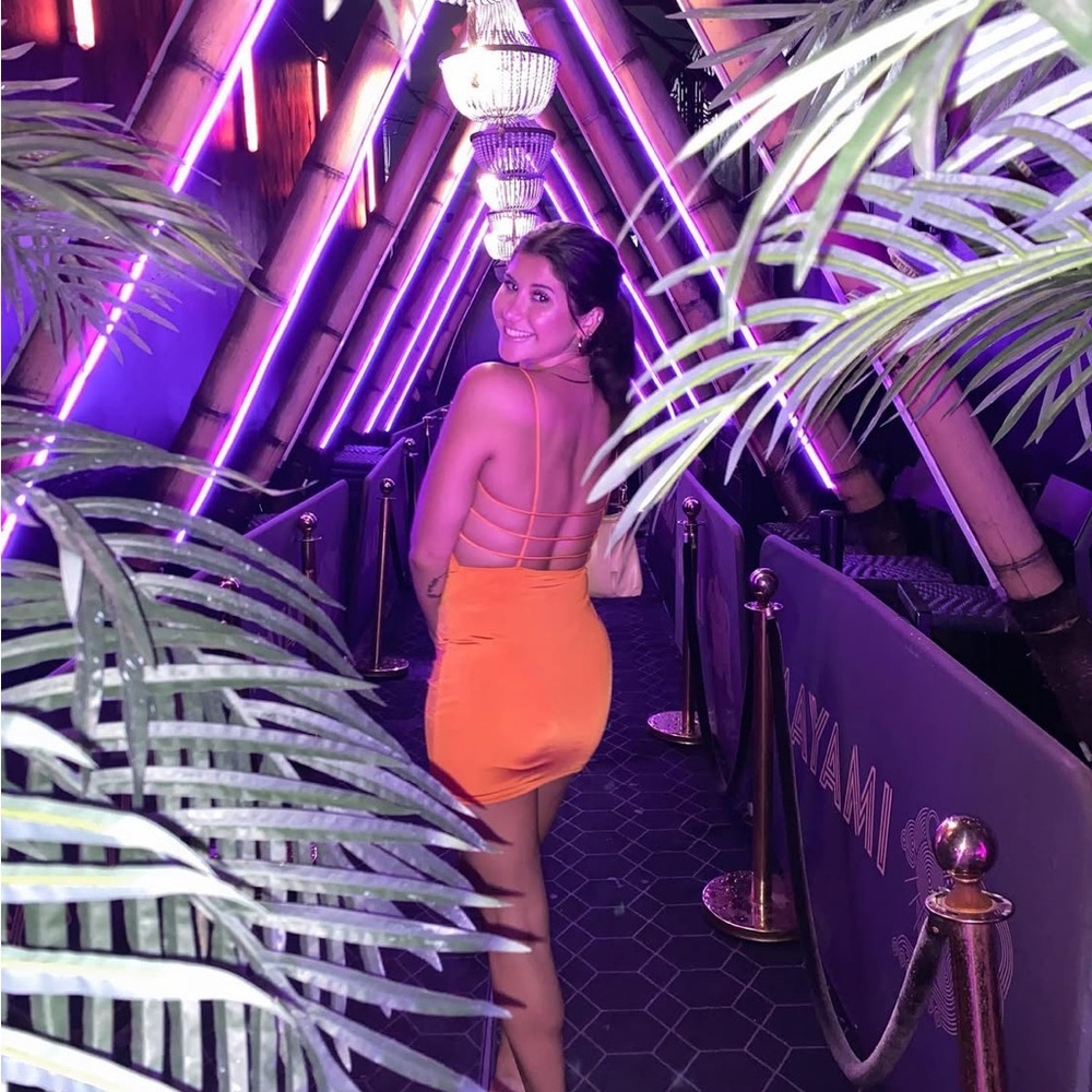 Windsor Orange Mini Dress